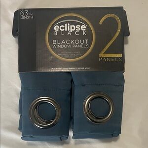 Eclipse Blackout Window Panels in Blue